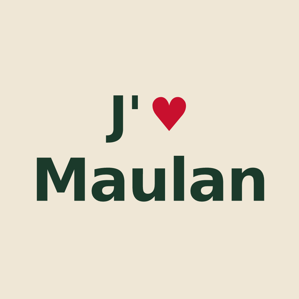 Tote bag personnalisé Maulan — design J'aime Maulan