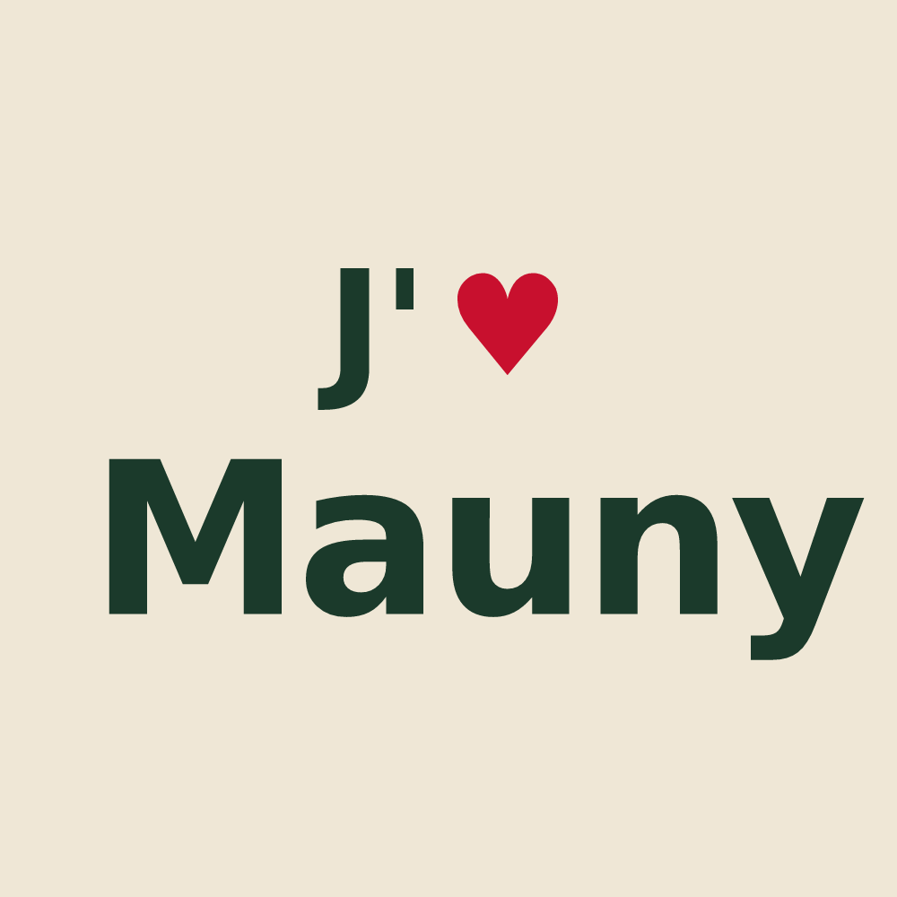 Tote bag personnalisé Mauny — design J'aime Mauny