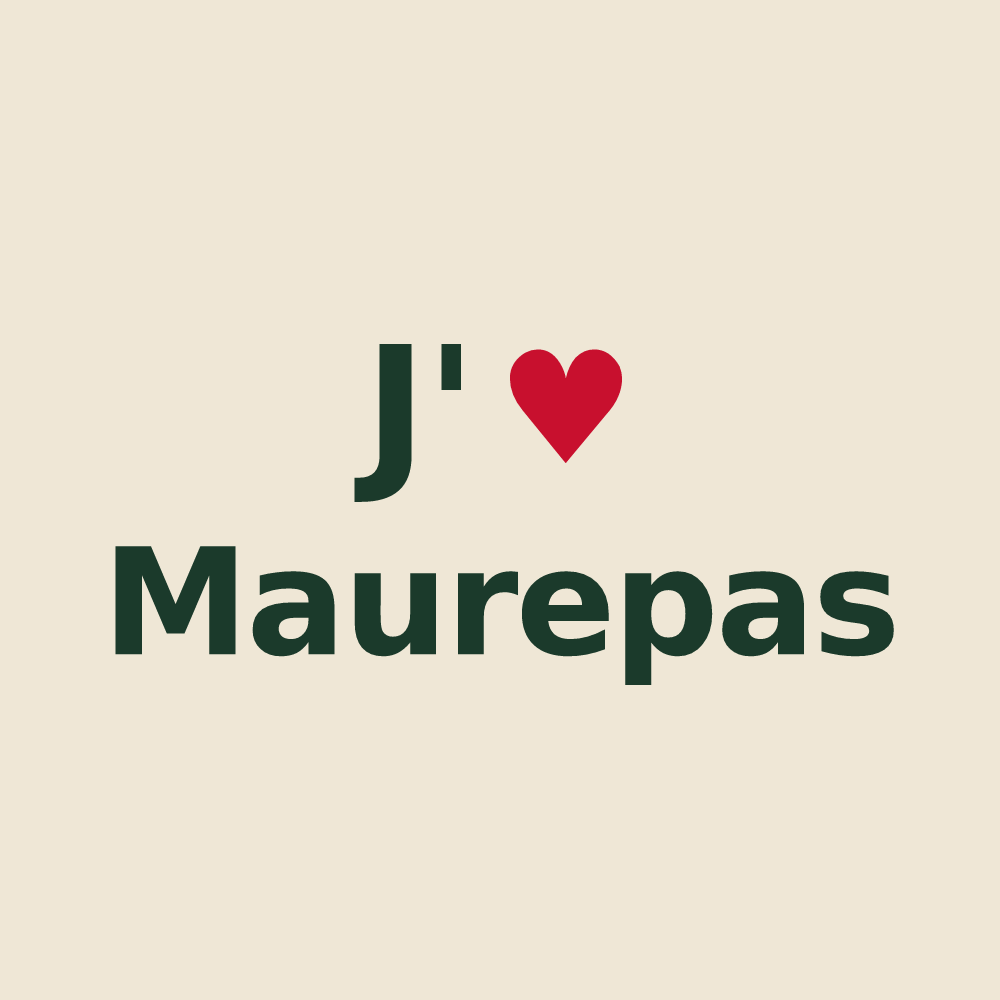 Tote bag personnalisé Maurepas — design J'aime Maurepas