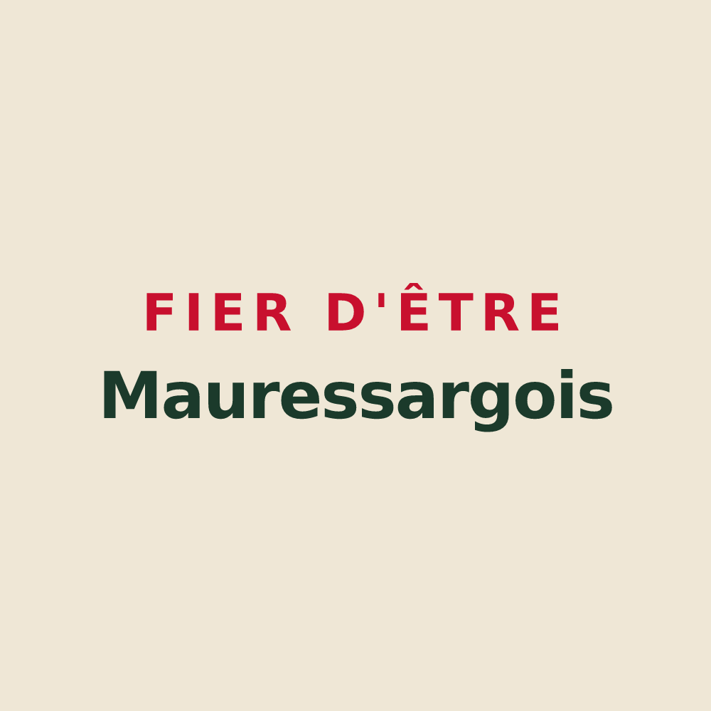 Tote bag « Fier d'être Mauressargois » — design pour Mauressargues