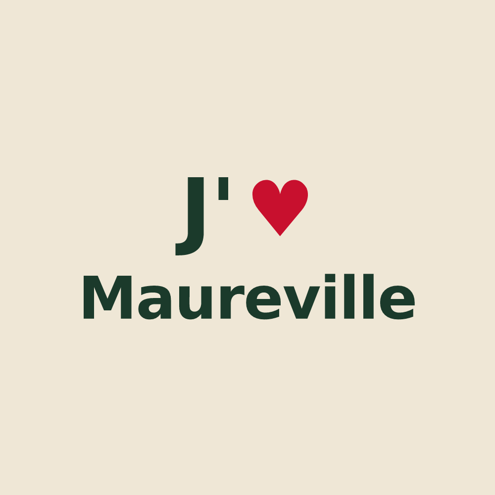 Tote bag personnalisé Maureville — design J'aime Maureville