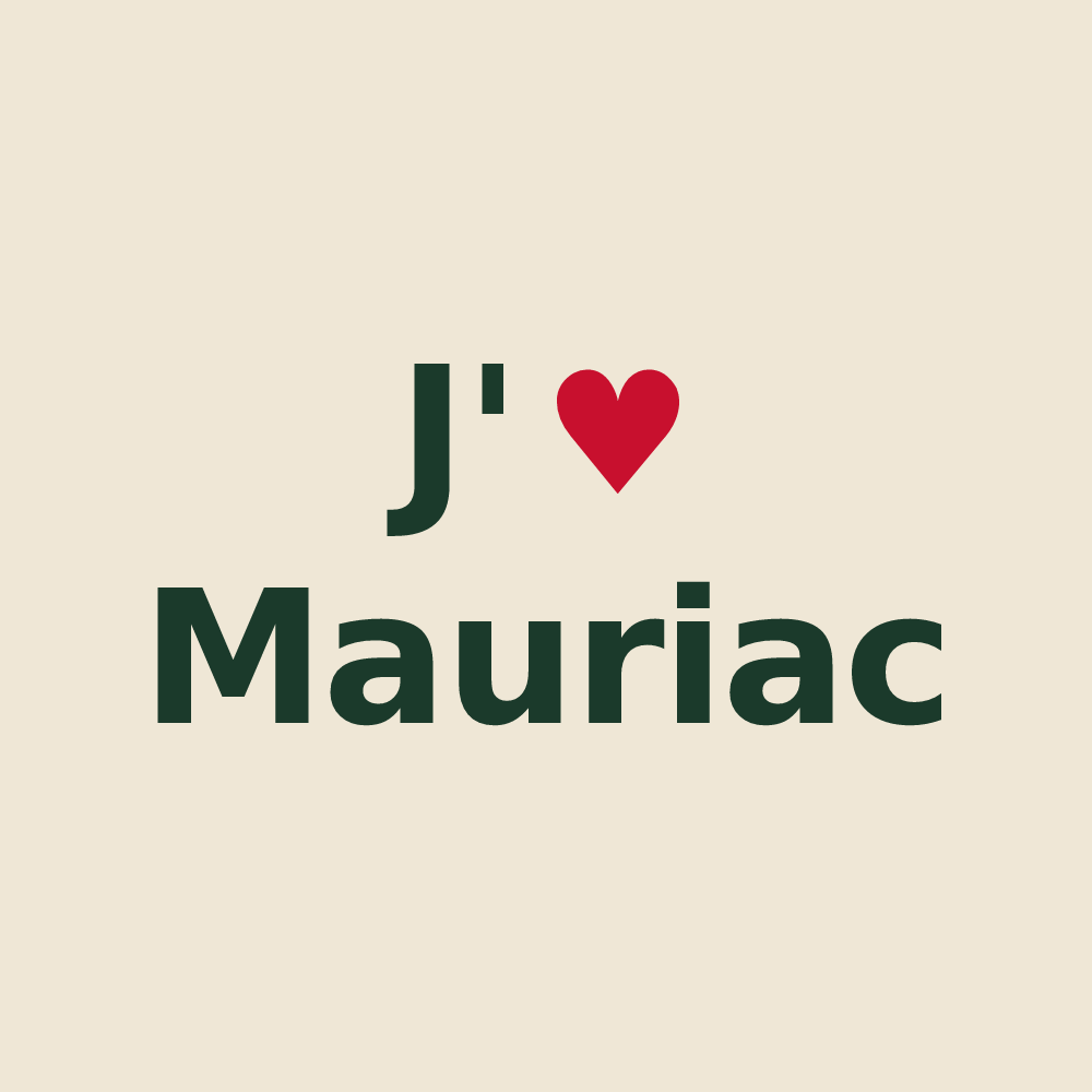 Tote bag personnalisé Mauriac — design J'aime Mauriac