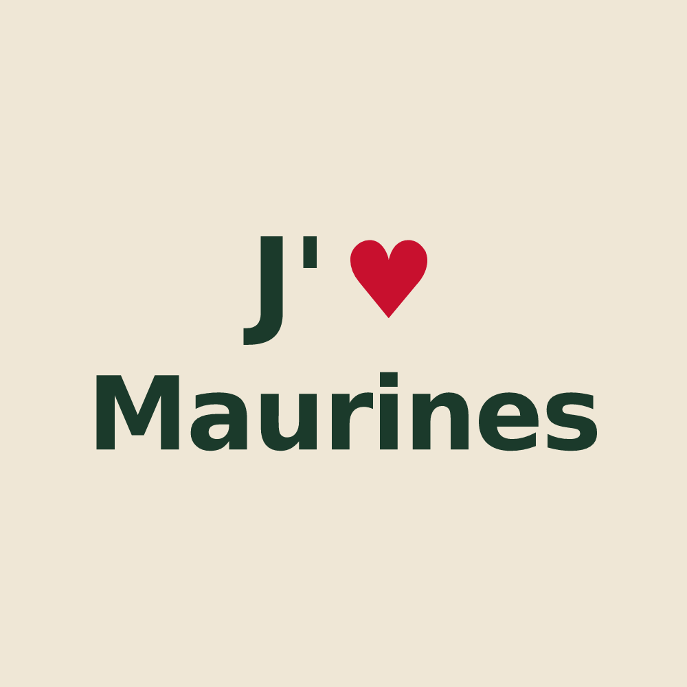 Tote bag personnalisé Maurines — design J'aime Maurines