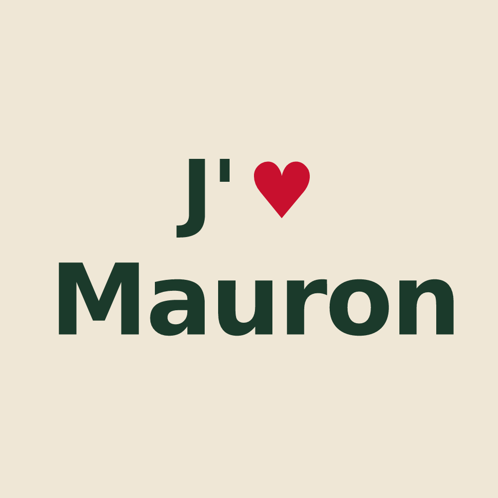 Tote bag personnalisé Mauron — design J'aime Mauron