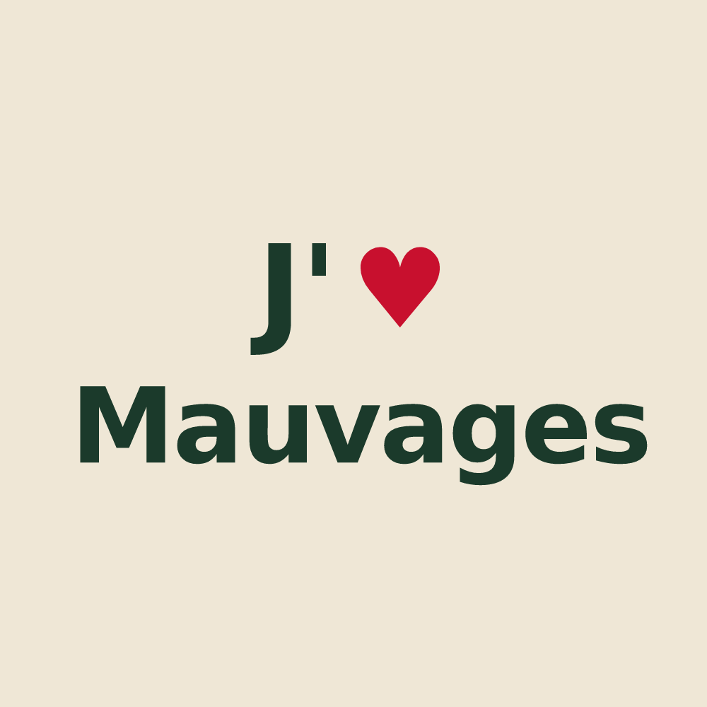 Tote bag personnalisé Mauvages — design J'aime Mauvages