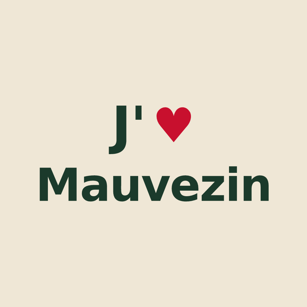 Tote bag personnalisé Mauvezin — design J'aime Mauvezin