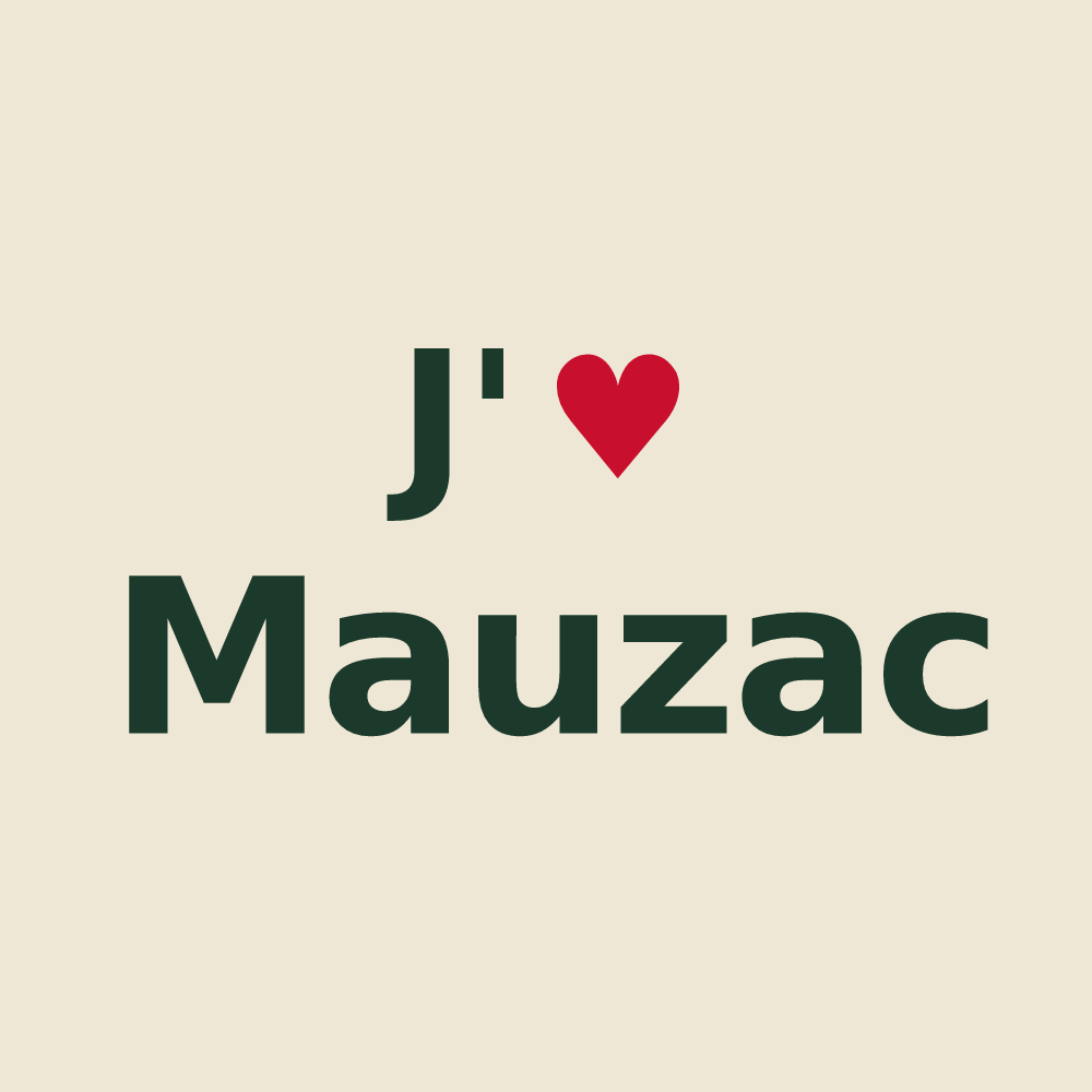 Tote bag personnalisé Mauzac — design J'aime Mauzac