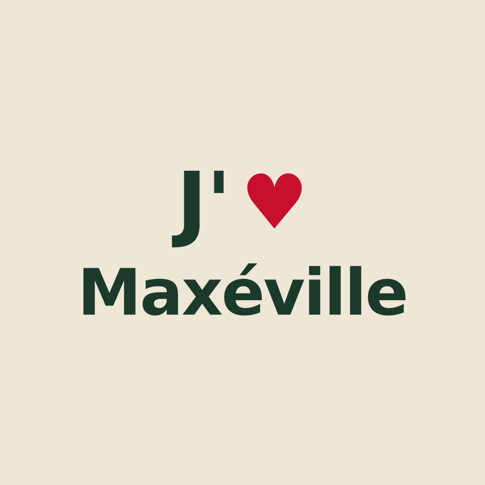 Tote bag personnalisé Maxéville — design J'aime Maxéville