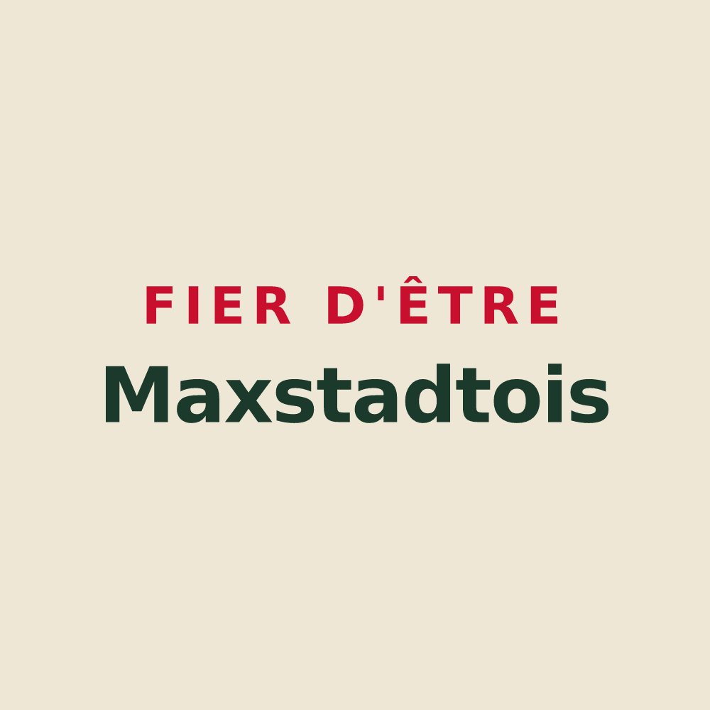 Tote bag « Fier d'être Maxstadtois » — design pour Maxstadt