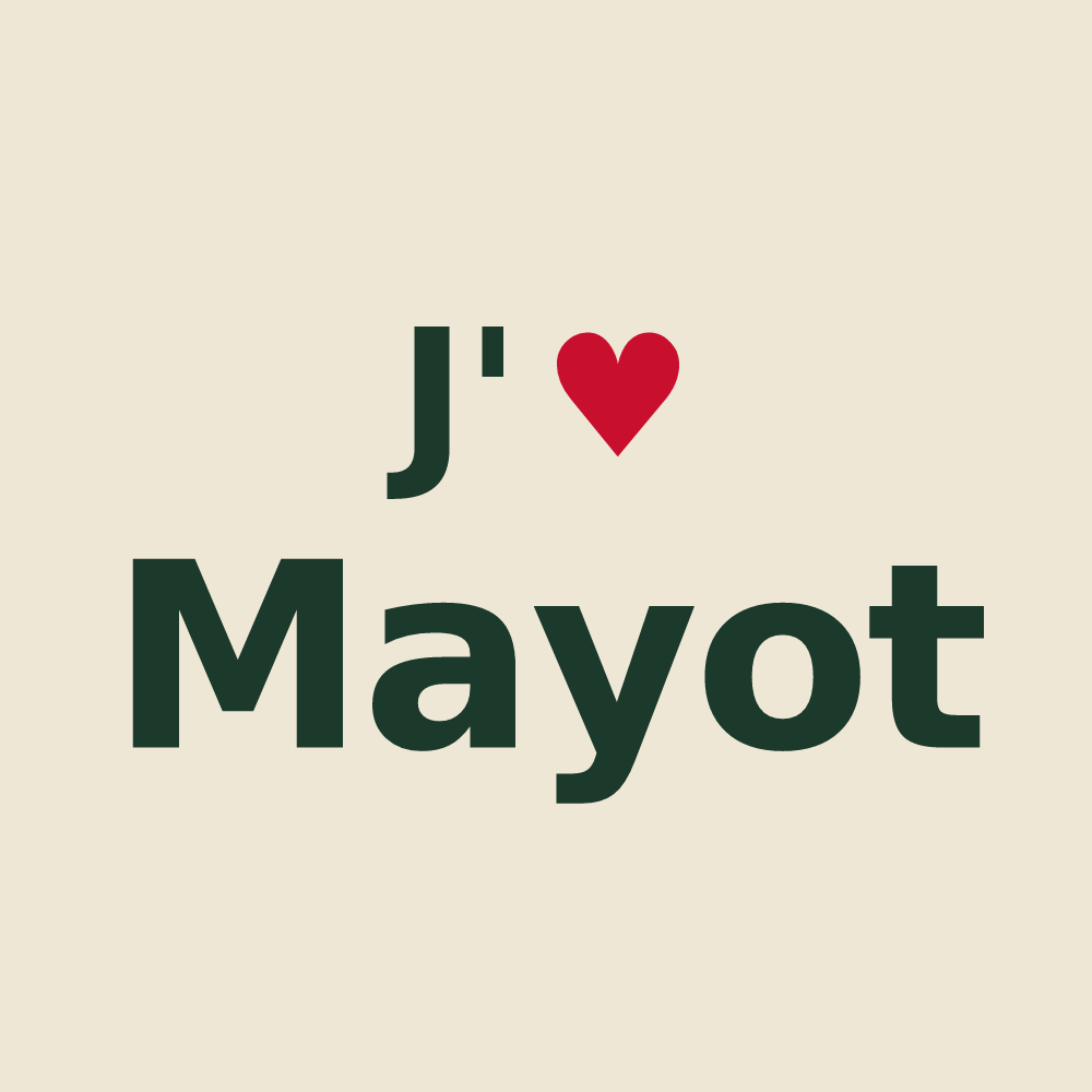 Tote bag personnalisé Mayot — design J'aime Mayot
