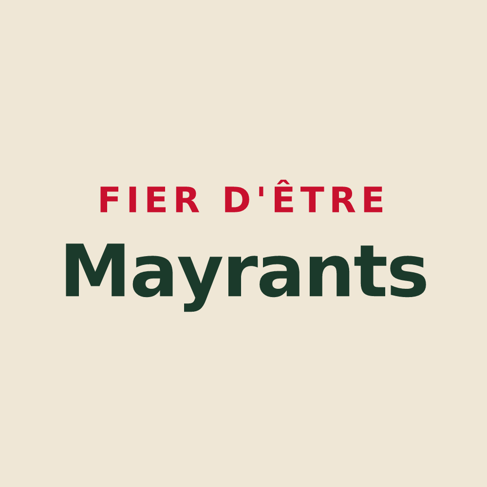 Tote bag « Fier d'être Mayrants » — design pour Mayres-Savel
