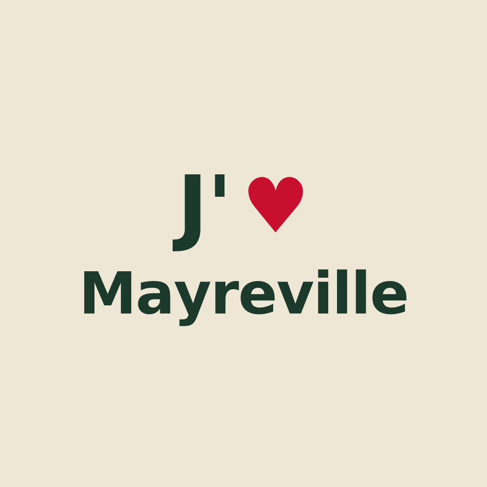 Tote bag personnalisé Mayreville — design J'aime Mayreville