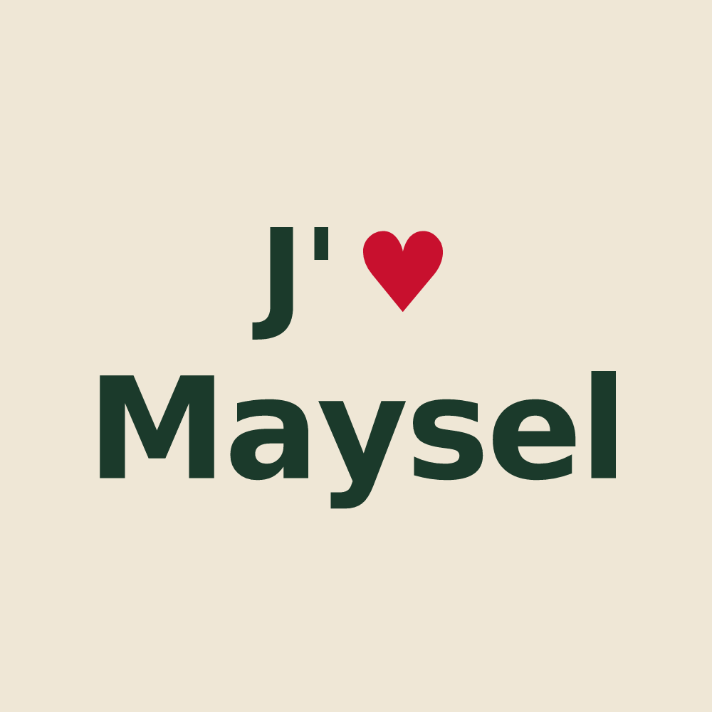 Tote bag personnalisé Maysel — design J'aime Maysel