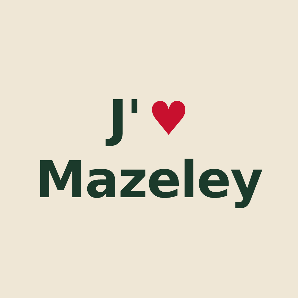 Tote bag personnalisé Mazeley — design J'aime Mazeley