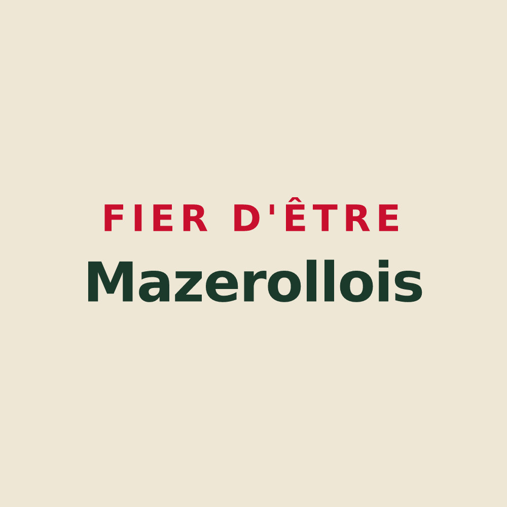 Tote bag « Fier d'être Mazerollois » — design pour Mazerolles