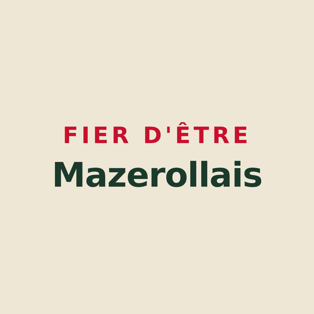 Tote bag « Fier d'être Mazerollais » — design pour Mazerolles