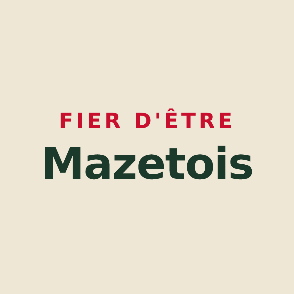 Tote bag « Fier d'être Mazetois » — design pour Mazet-Saint-Voy