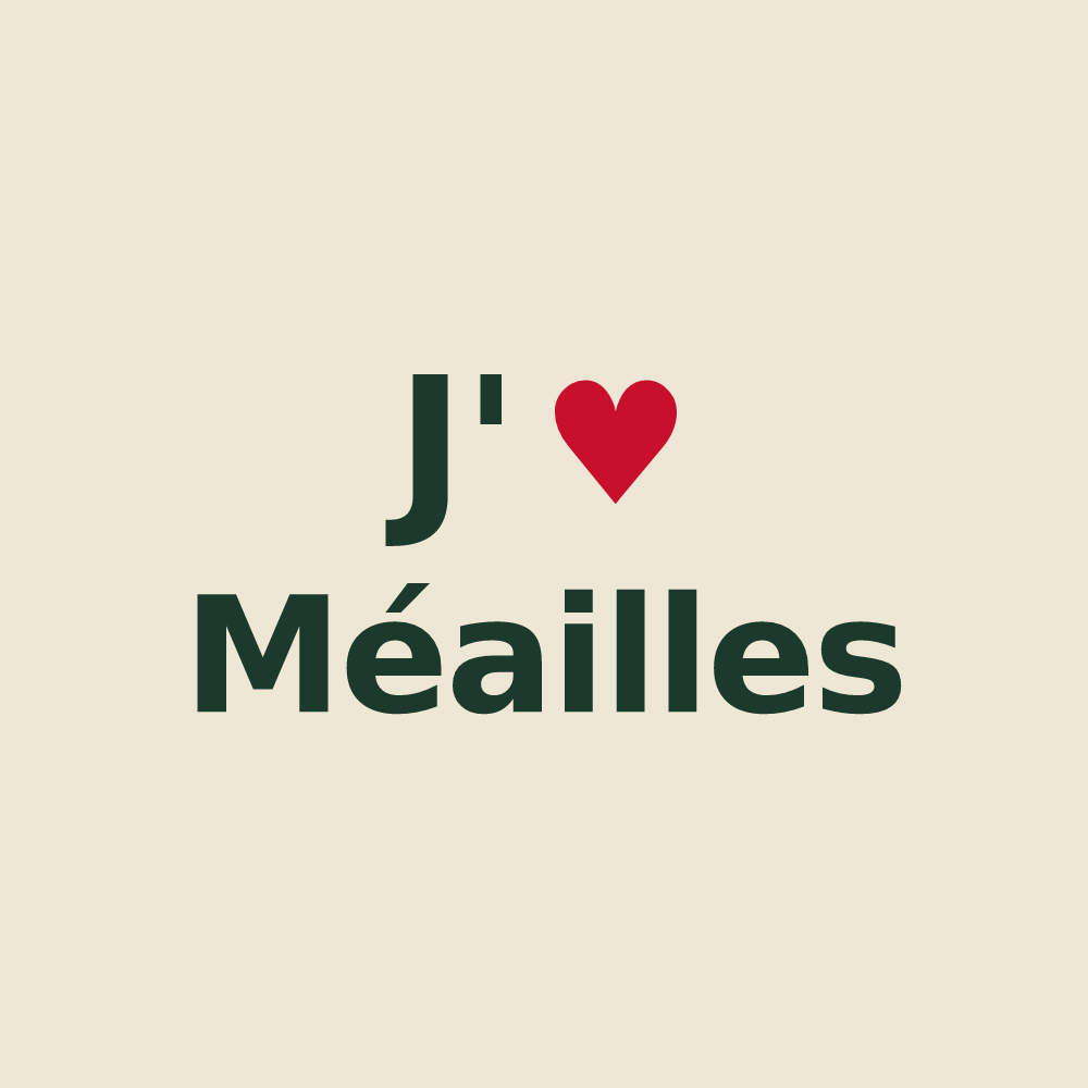 Tote bag personnalisé Méailles — design J'aime Méailles