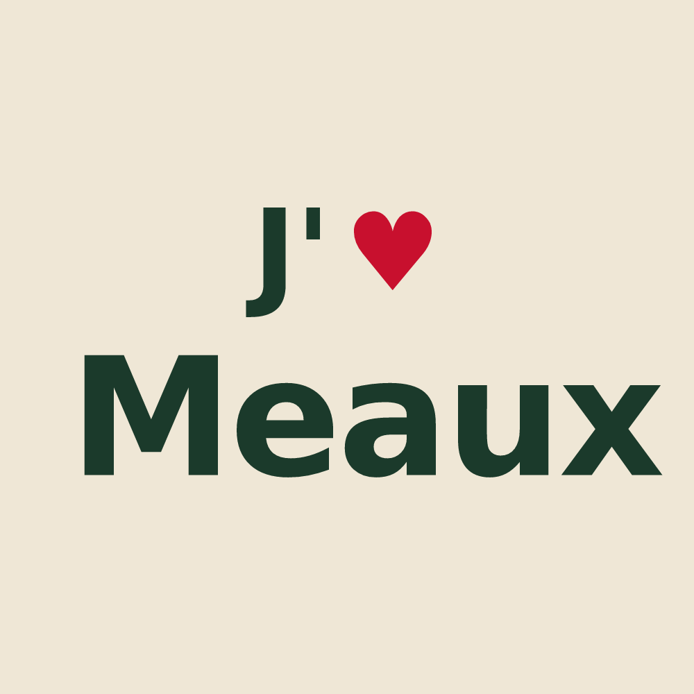 Tote bag personnalisé Meaux — design J'aime Meaux