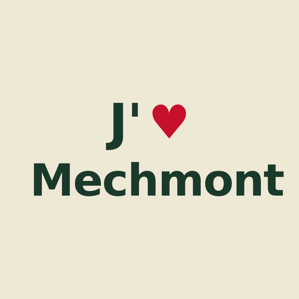 Tote bag personnalisé Mechmont — design J'aime Mechmont