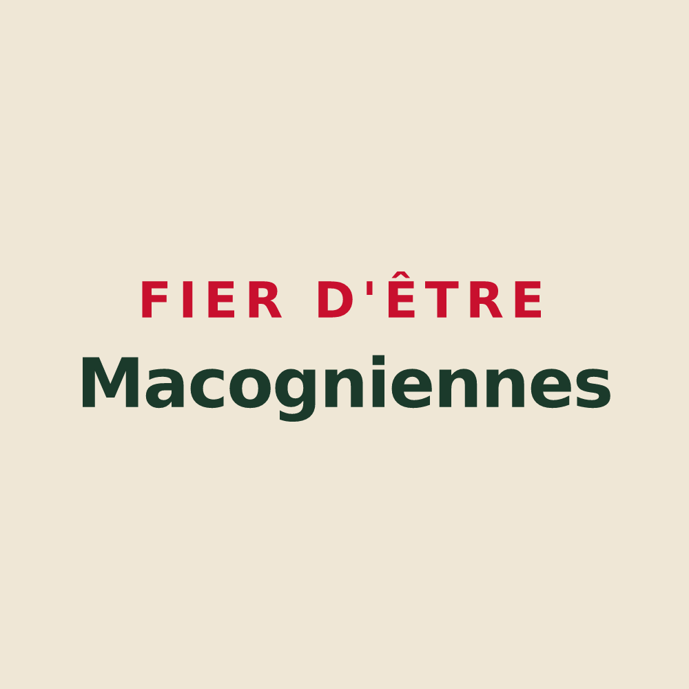 Tote bag « Fier d'être Macogniennes » — design pour Mecquignies