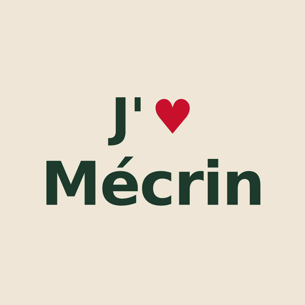 Tote bag personnalisé Mécrin — design J'aime Mécrin