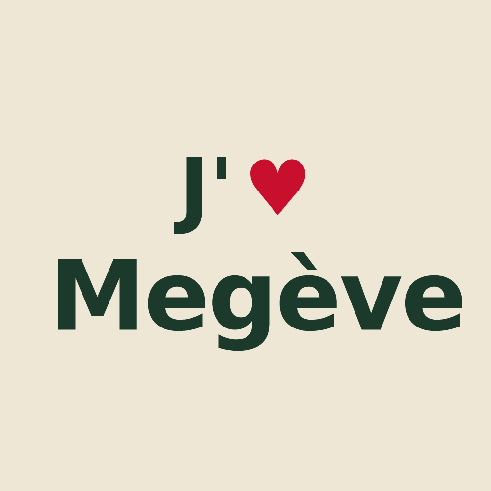 Tote bag personnalisé Megève — design J'aime Megève