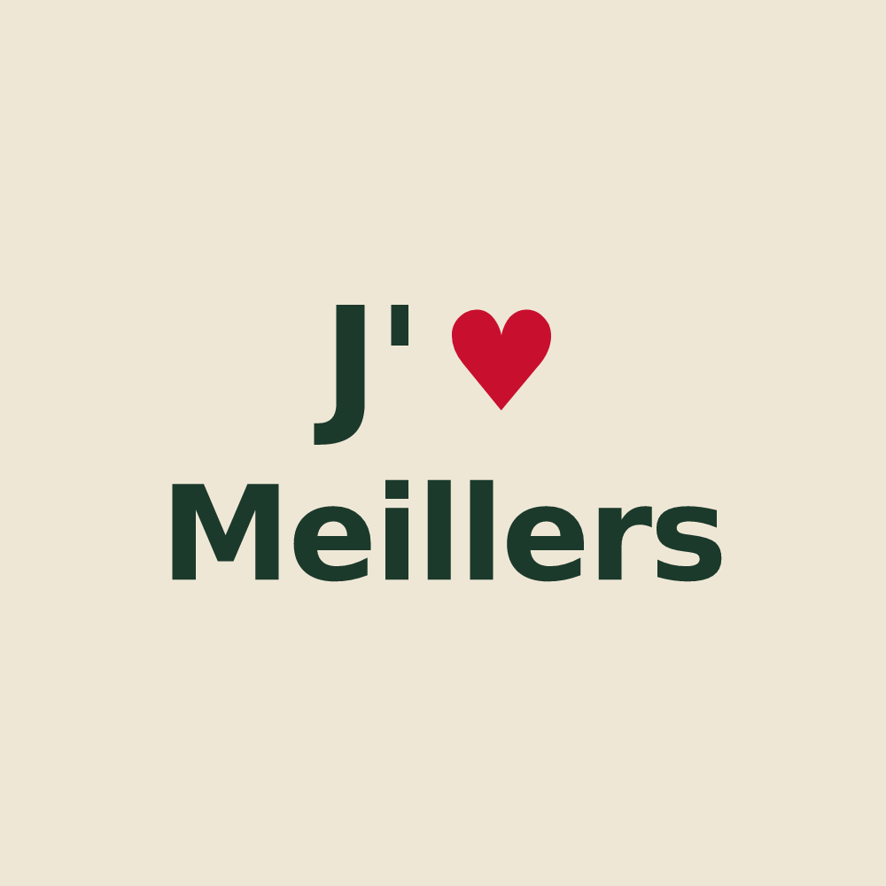Tote bag personnalisé Meillers — design J'aime Meillers