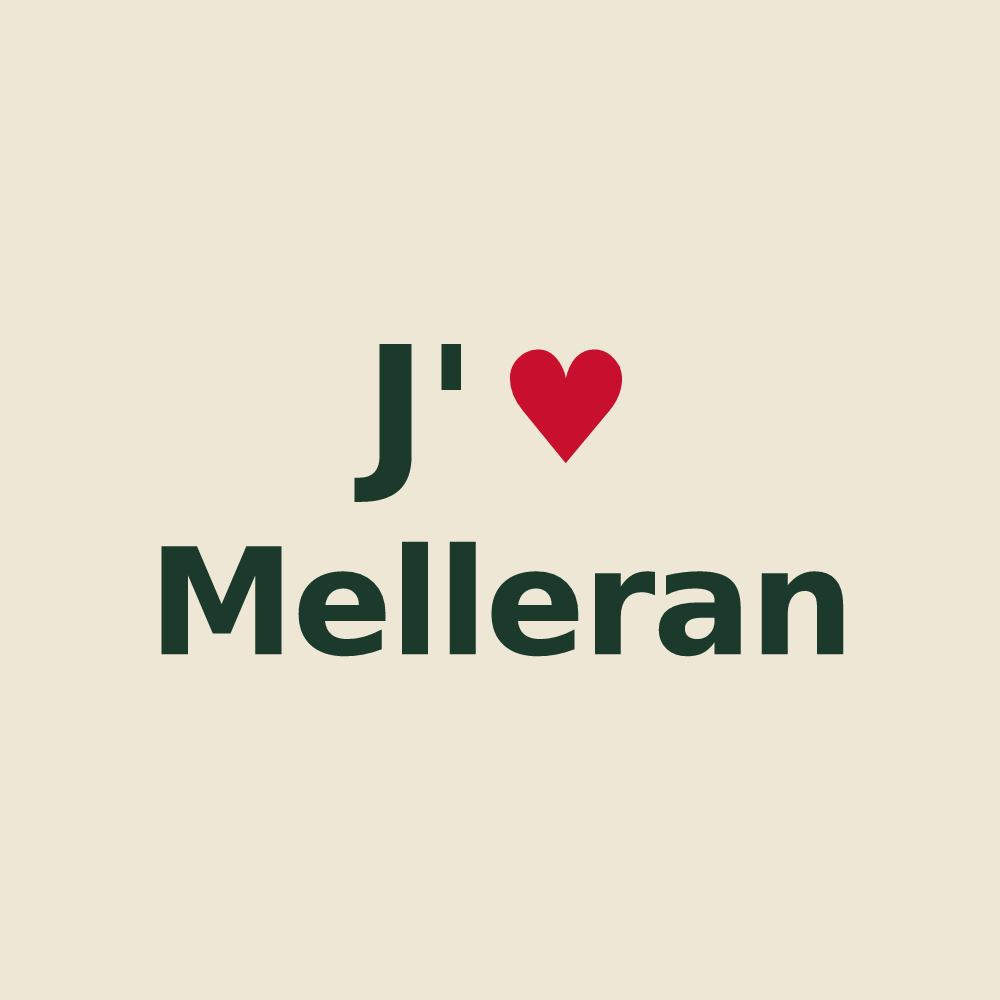 Tote bag personnalisé Melleran — design J'aime Melleran