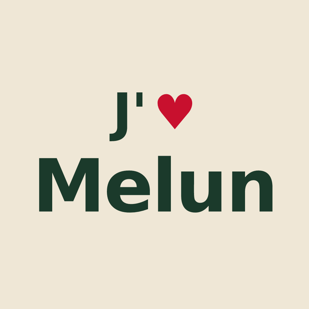 Tote bag personnalisé Melun — design J'aime Melun
