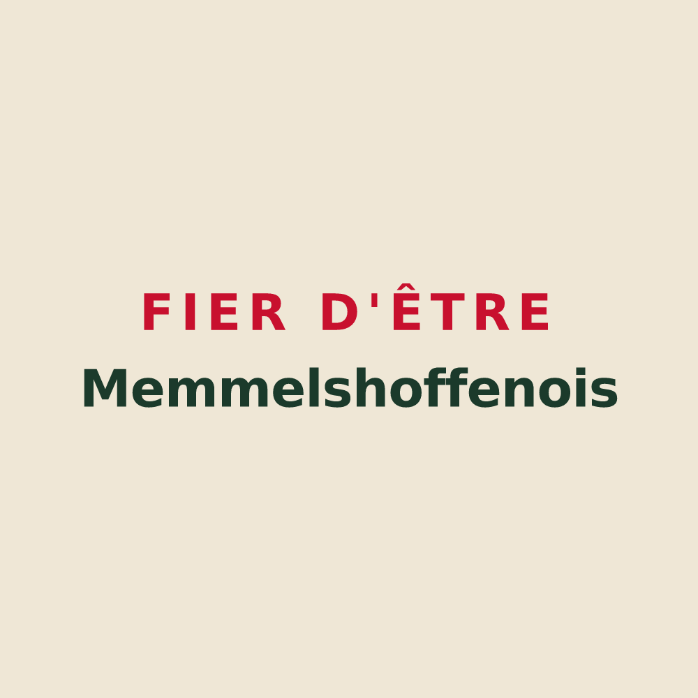 Tote bag « Fier d'être Memmelshoffenois » — design pour Memmelshoffen