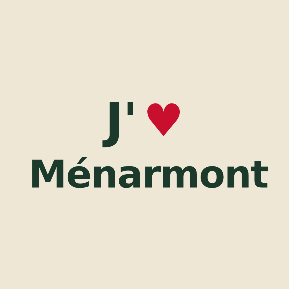 Tote bag personnalisé Ménarmont — design J'aime Ménarmont