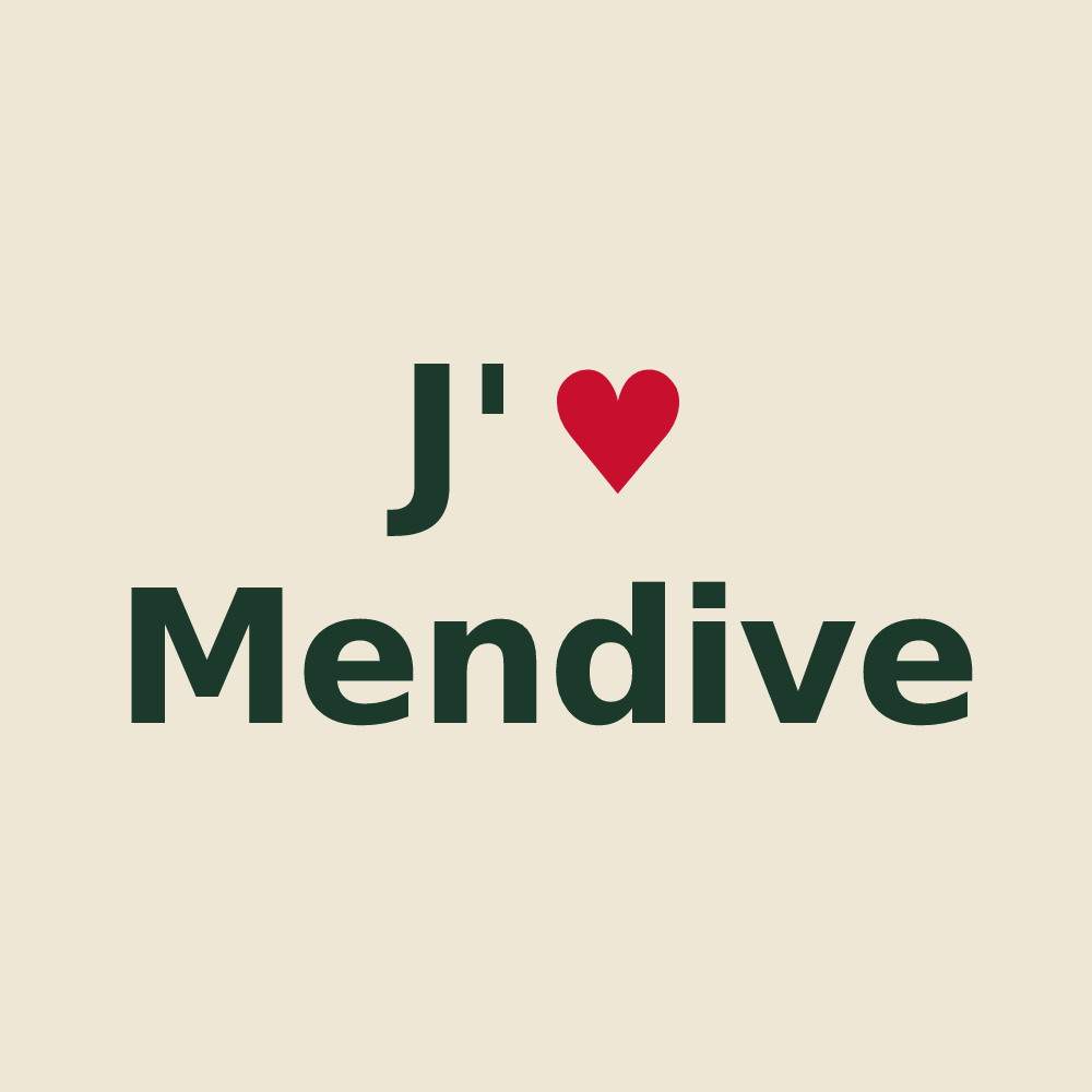 Tote bag personnalisé Mendive — design J'aime Mendive