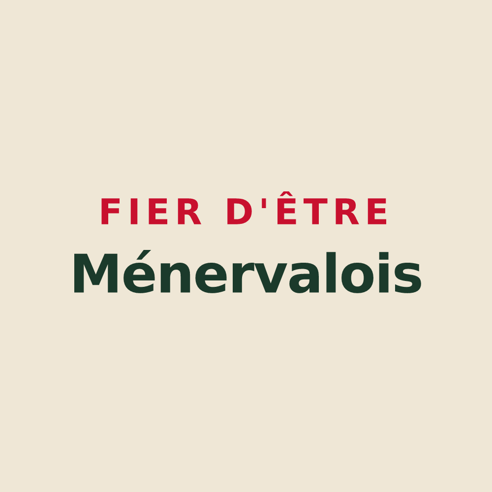 Tote bag « Fier d'être Ménervalois » — design pour Ménerval