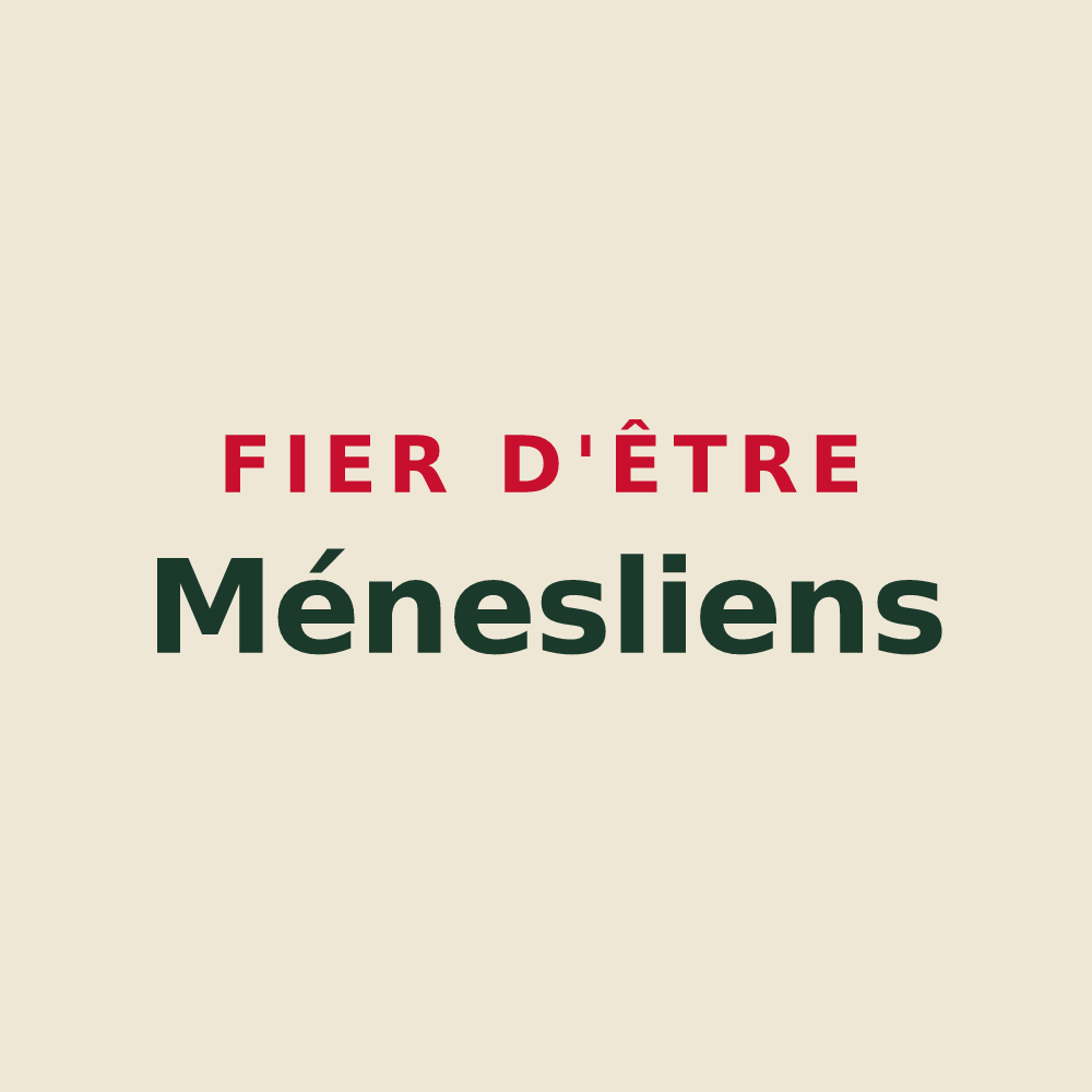 Tote bag « Fier d'être Ménesliens » — design pour Méneslies