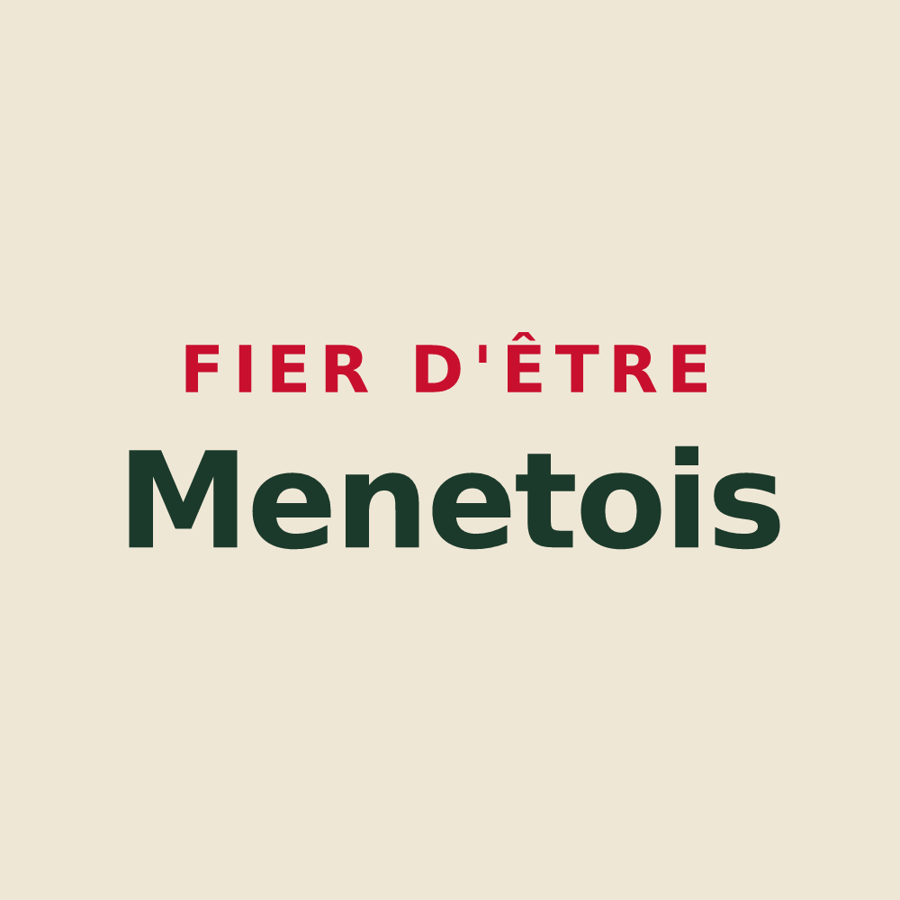 Tote bag « Fier d'être Menetois » — design pour Menet
