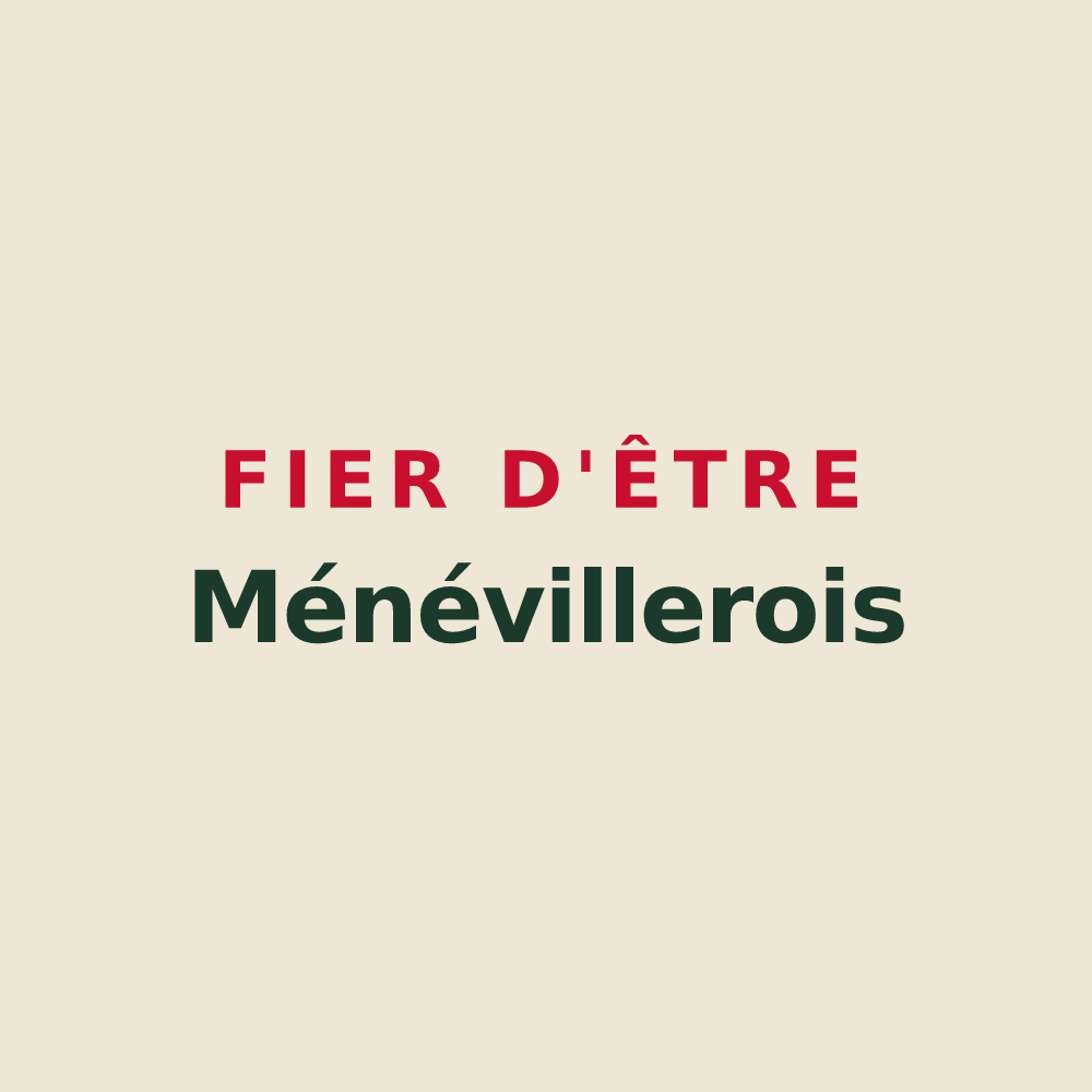 Tote bag « Fier d'être Ménévillerois » — design pour Ménévillers