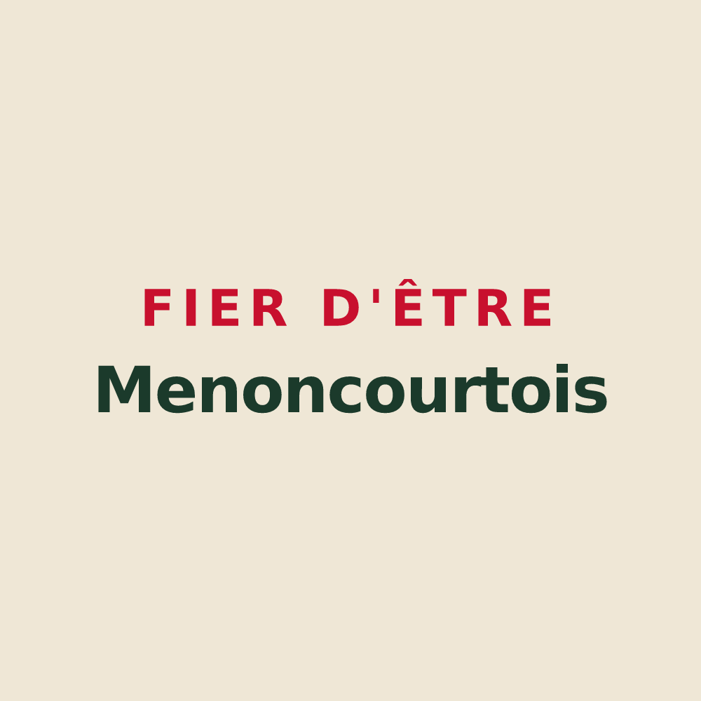 Tote bag « Fier d'être Menoncourtois » — design pour Menoncourt