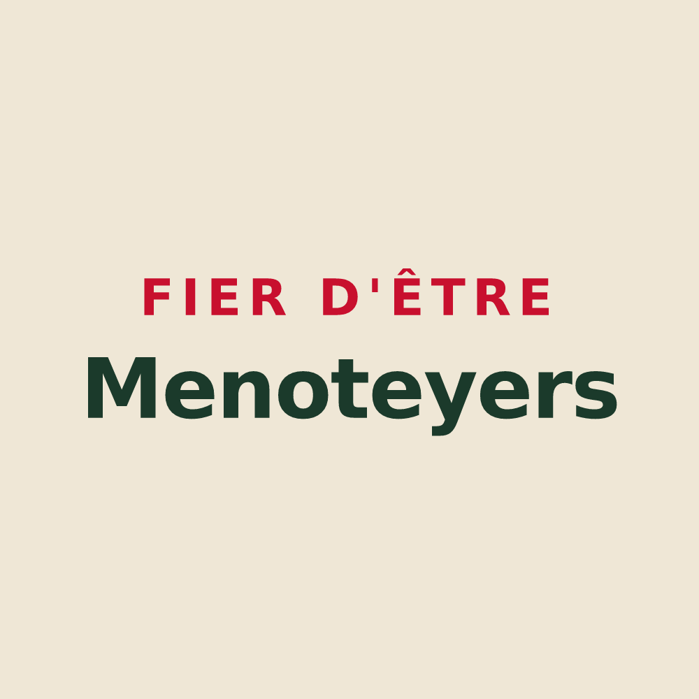 Tote bag « Fier d'être Menoteyers » — design pour Menotey