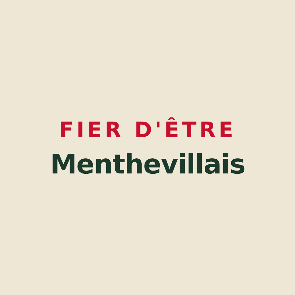 Tote bag « Fier d'être Menthevillais » — design pour Mentheville