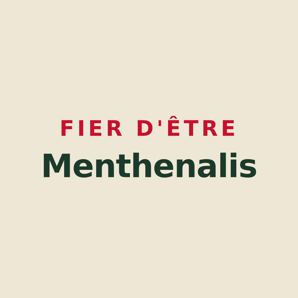 Tote bag « Fier d'être Menthenalis » — design pour Menthonnex-en-Bornes