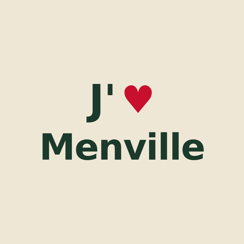 Tote bag personnalisé Menville — design J'aime Menville