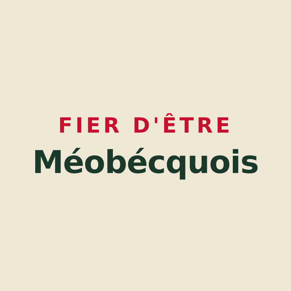 Tote bag « Fier d'être Méobécquois » — design pour Méobecq