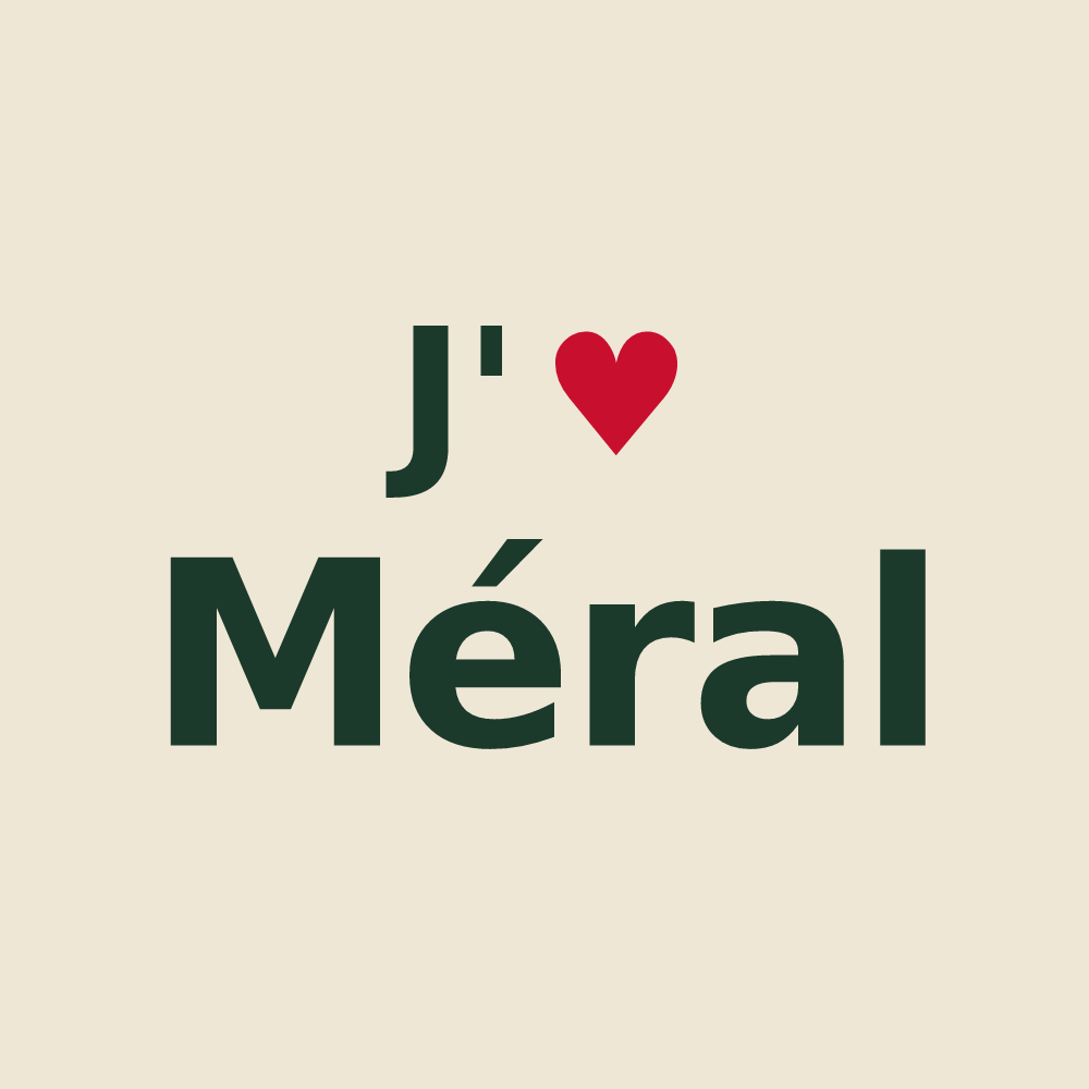 Tote bag personnalisé Méral — design J'aime Méral