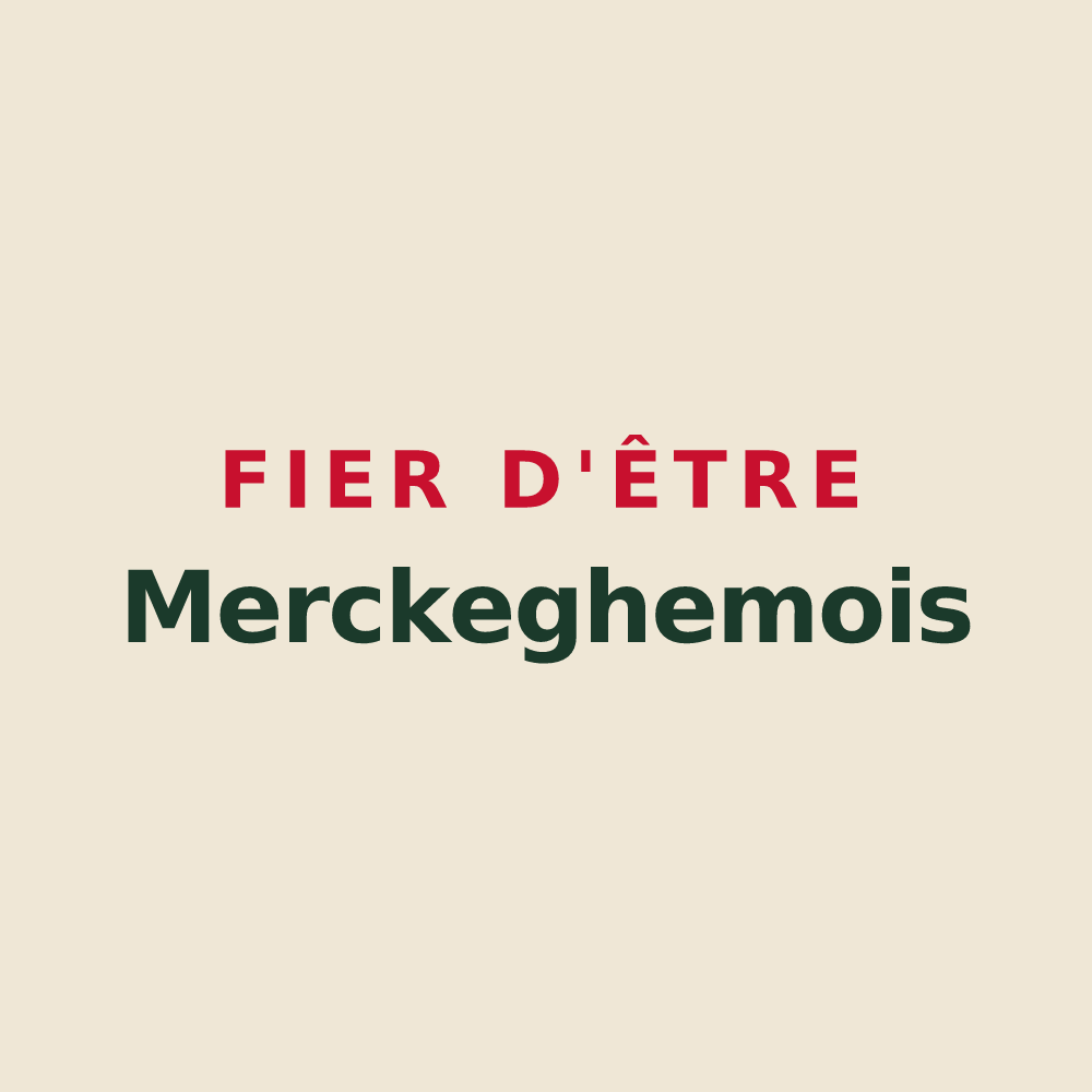 Tote bag « Fier d'être Merckeghemois » — design pour Merckeghem