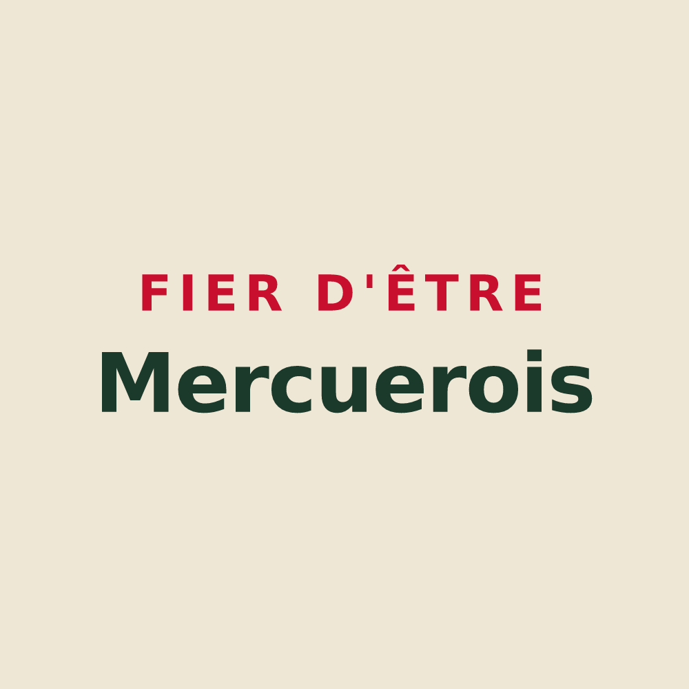 Tote bag « Fier d'être Mercuerois » — design pour Mercuer