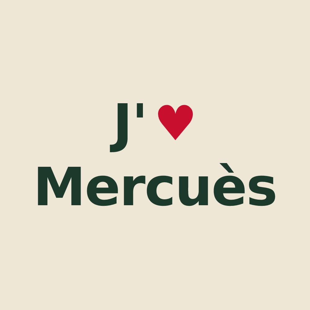 Tote bag personnalisé Mercuès — design J'aime Mercuès