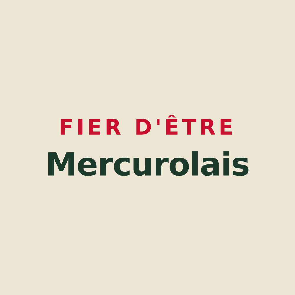 Tote bag « Fier d'être Mercurolais » — design pour Mercurol-Veaunes