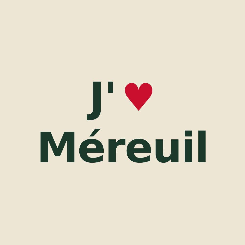 Tote bag personnalisé Méreuil — design J'aime Méreuil