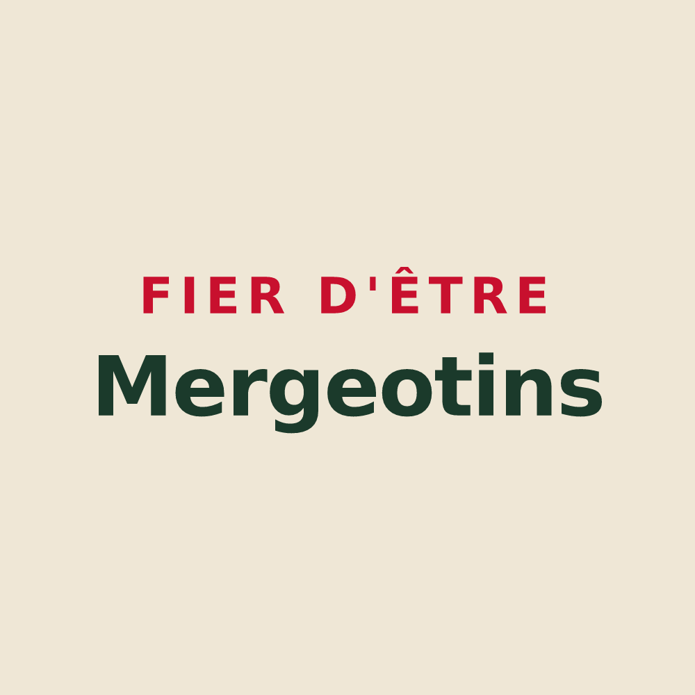 Tote bag « Fier d'être Mergeotins » — design pour Mergey